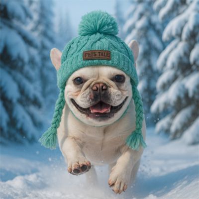bonnet pour chien bouledogue francais cour bonnet vert
