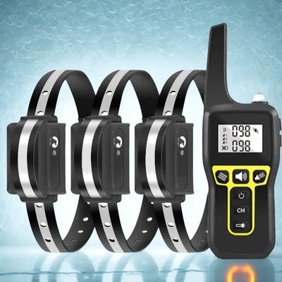 collier anti aboiement 3 collier noir gris reflechissant