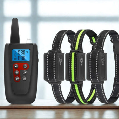 collier anti aboiement pour chien une telecommande trois recepteur