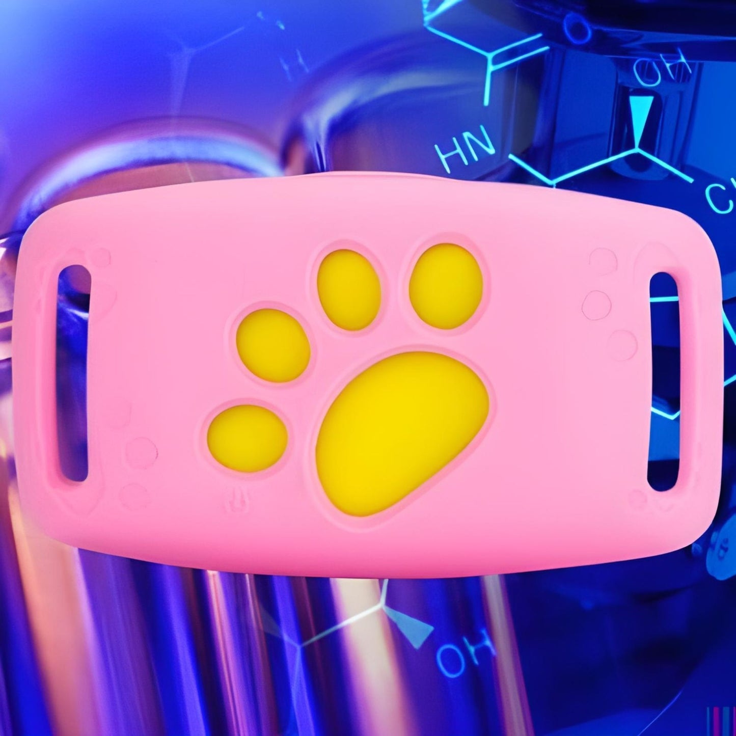 collier anti fugue pour chien-vigillance-couleur rose