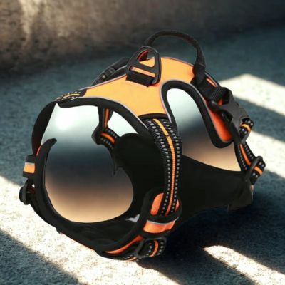 harnais couleur orange reflechissant