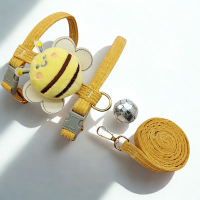 harnais pour chien harnais laisse jaune