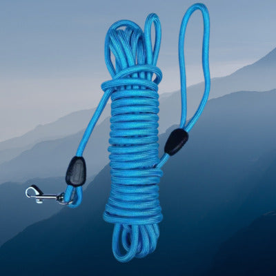 longe pour chien couleur bleu