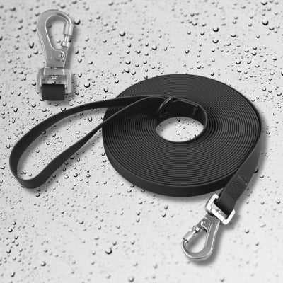 longe pour chien impermeable noir