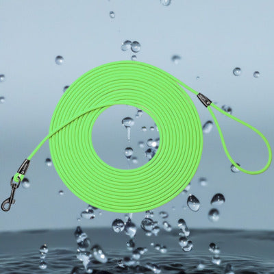 longe pour chien vert fluo couleur