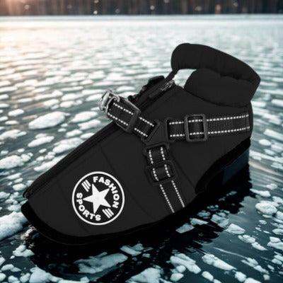 manteau pour chien noir glace hivers