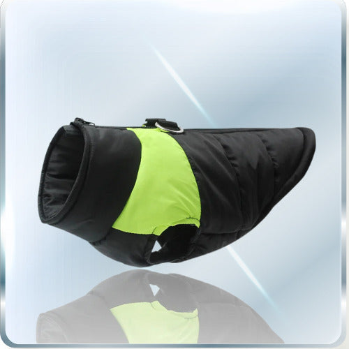 manteau pour chien noir vert