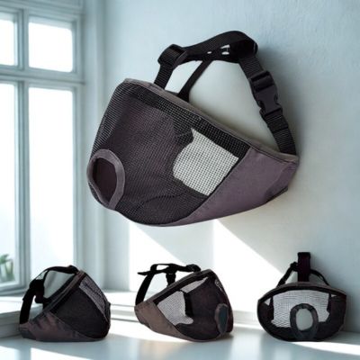 museliere bouledogue francais couleur noir une piece