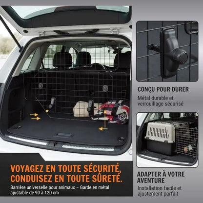 La barrière pour chien pour voiture est conçue pour durer.