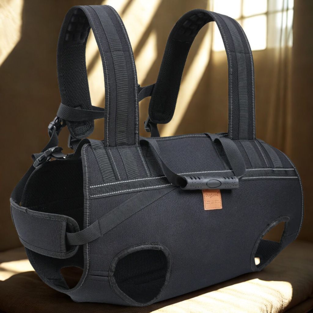 sac de transport chien -caninpack-couleur noir-qualite resistant