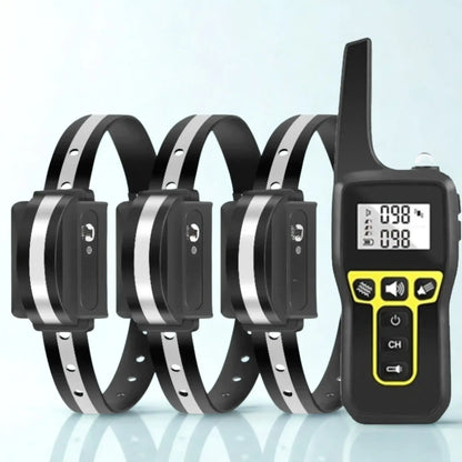 Collier anti-aboiement chien ZenPatte avec sangle en PVC noire réfléchissante