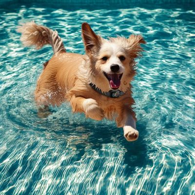 collier anti aboiement pour petit chien dans eau