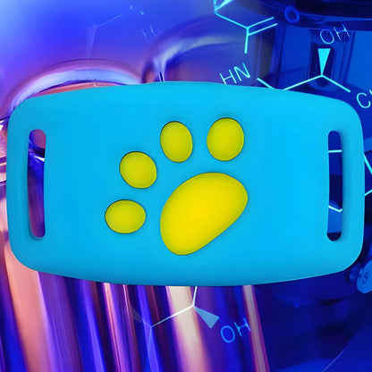 Collier anti-fugue pour chien Vigilance de couleur bleue.