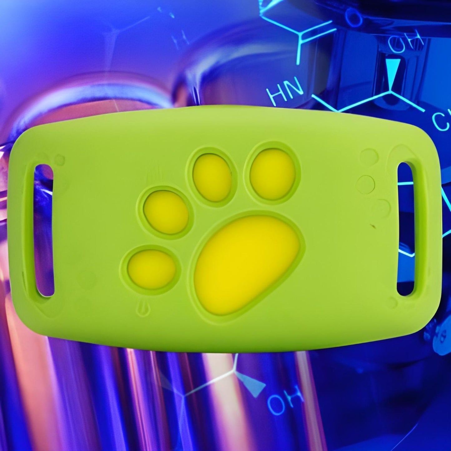 collier anti fugue pour chien-vigillance-couleur vert fluo