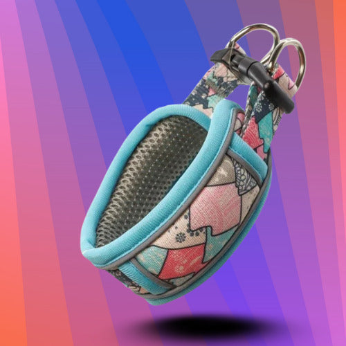 collier chien bleu avec motif