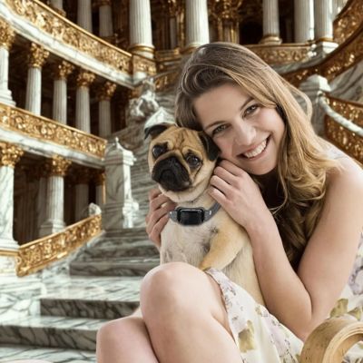 collier de dressage pour chien femme pug theatre