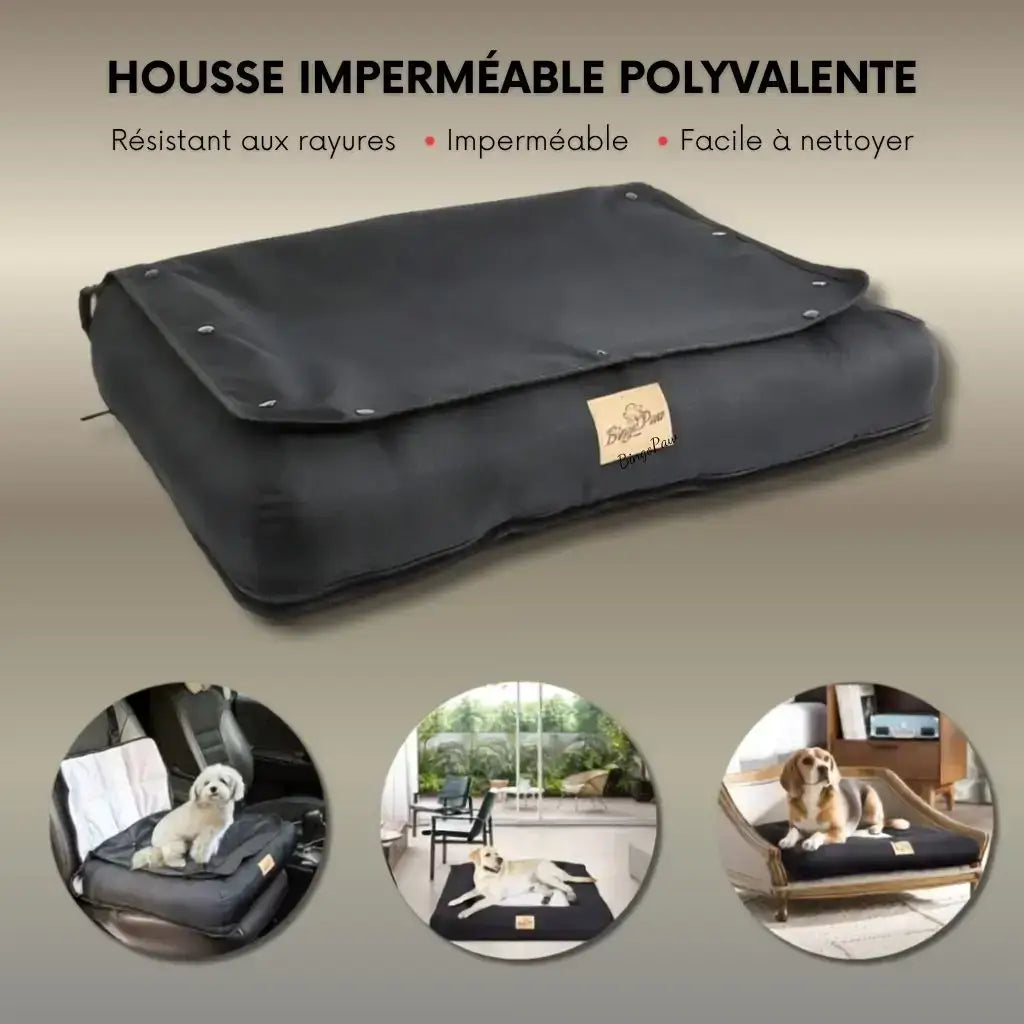 Caractéristiques du coussin pour chien de voiture polyvalent, imperméable, antirayure et facile à laver.