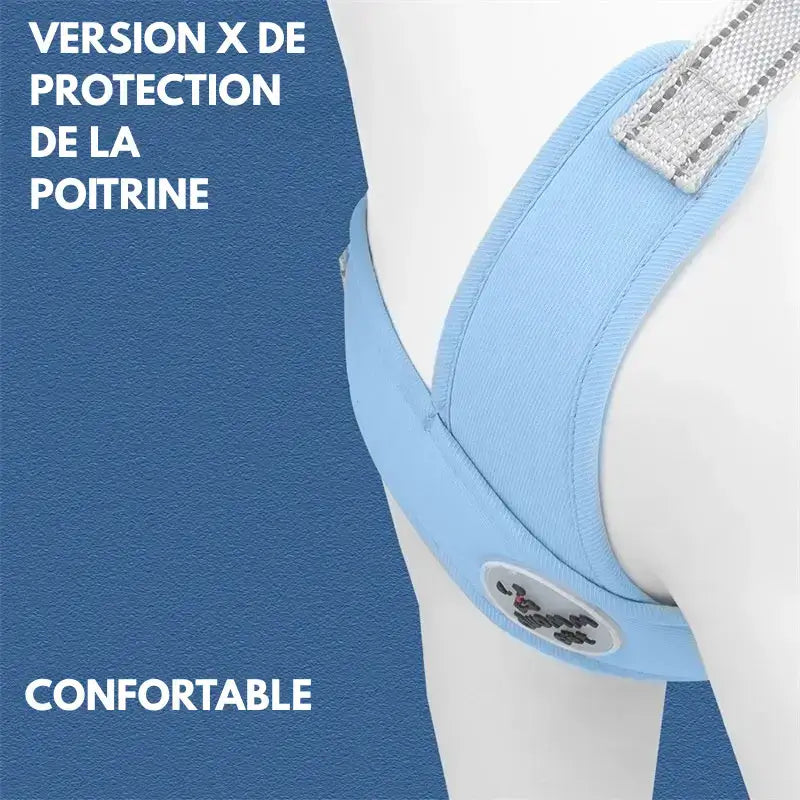 Visuel de la version X pour la protection de la poitrine du harnais pour chien.