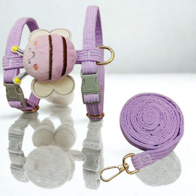 harnais pour chien harnais laisse violet