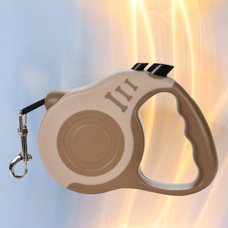 laisse pour chien brun