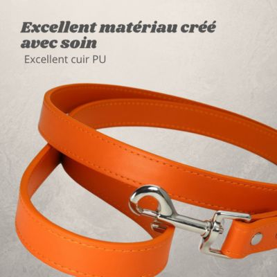 laisse pour chien excellent cuir pu