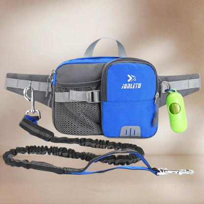 laisse pour chien pochette laisse bleu