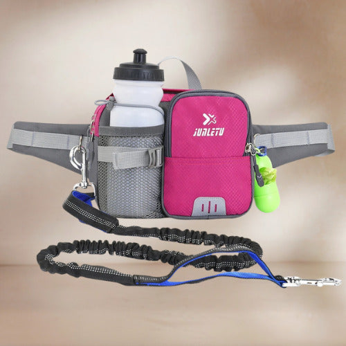 laisse pour chien pochette laisse rose