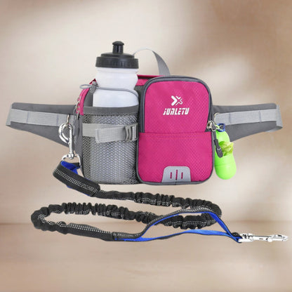 laisse pour chien pochette laisse rose