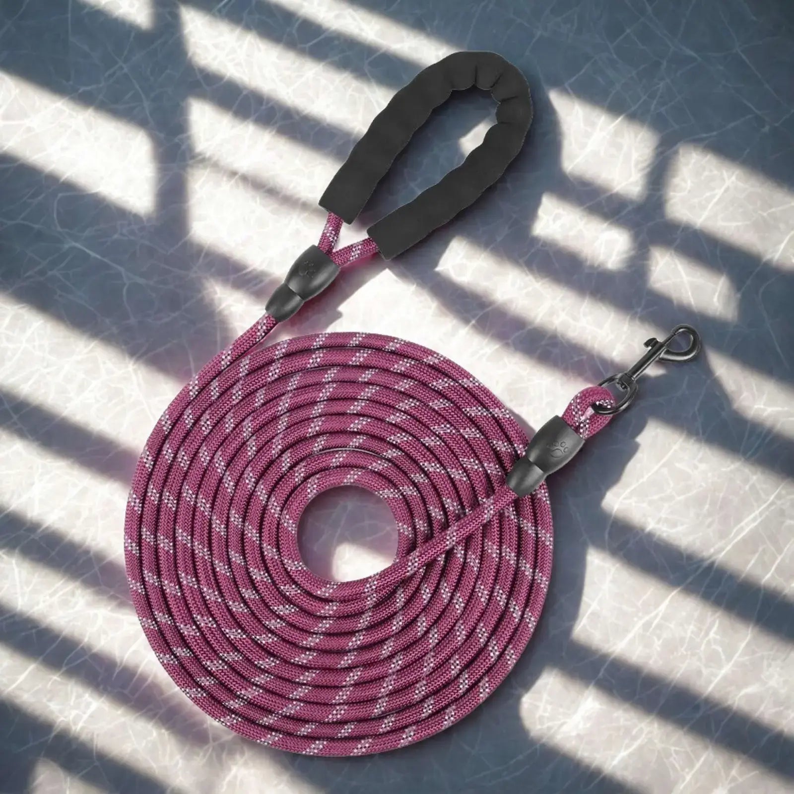 Une longe pour chien de couleur rouge.
