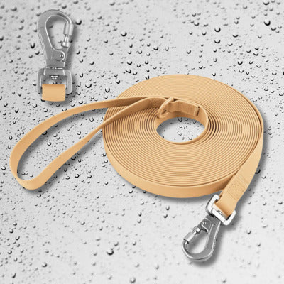 longe pour chien impermeable beige