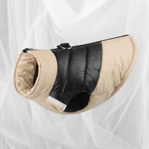 manteau-pour-chien-beige-noir