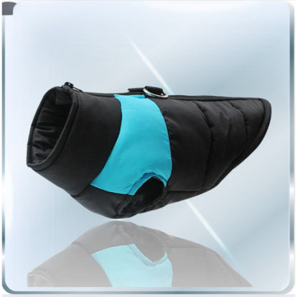 manteau pour chien noir bleu