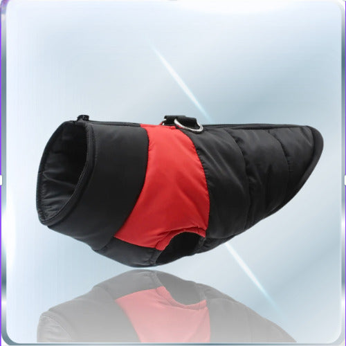 manteau pour chien noir rouge