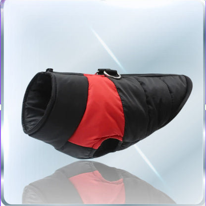 manteau pour chien noir rouge