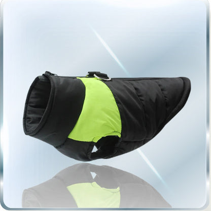 manteau pour chien noir vert
