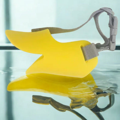 museliere petit chien couleur jaune silicone