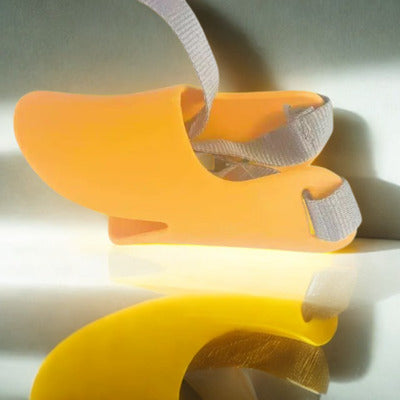 museliere petit chien couleur orange silicone