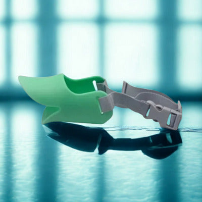 museliere petit chien couleur vert silicone