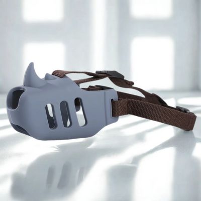 museliere pour chien couleur gris silicone