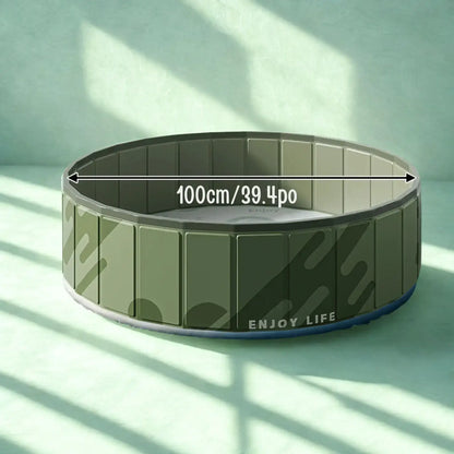 Une piscine pour chien moyen de 100 cm.