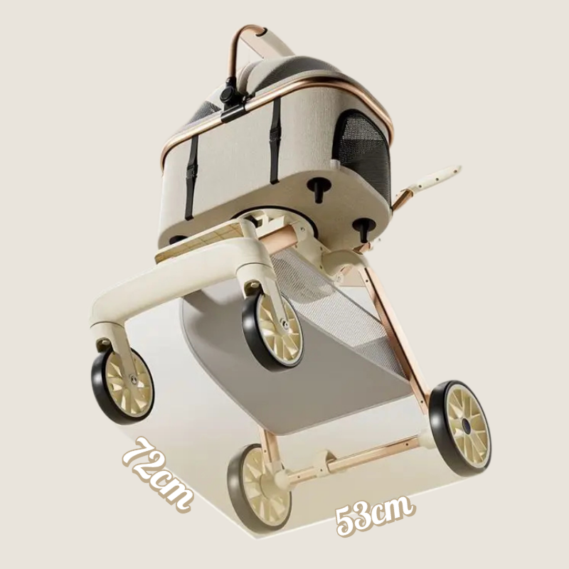 poussette pour chien dimension base 72cm 53cm