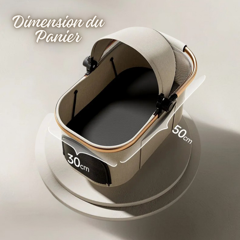 poussette pour chien dimension panier-30cm 50cm