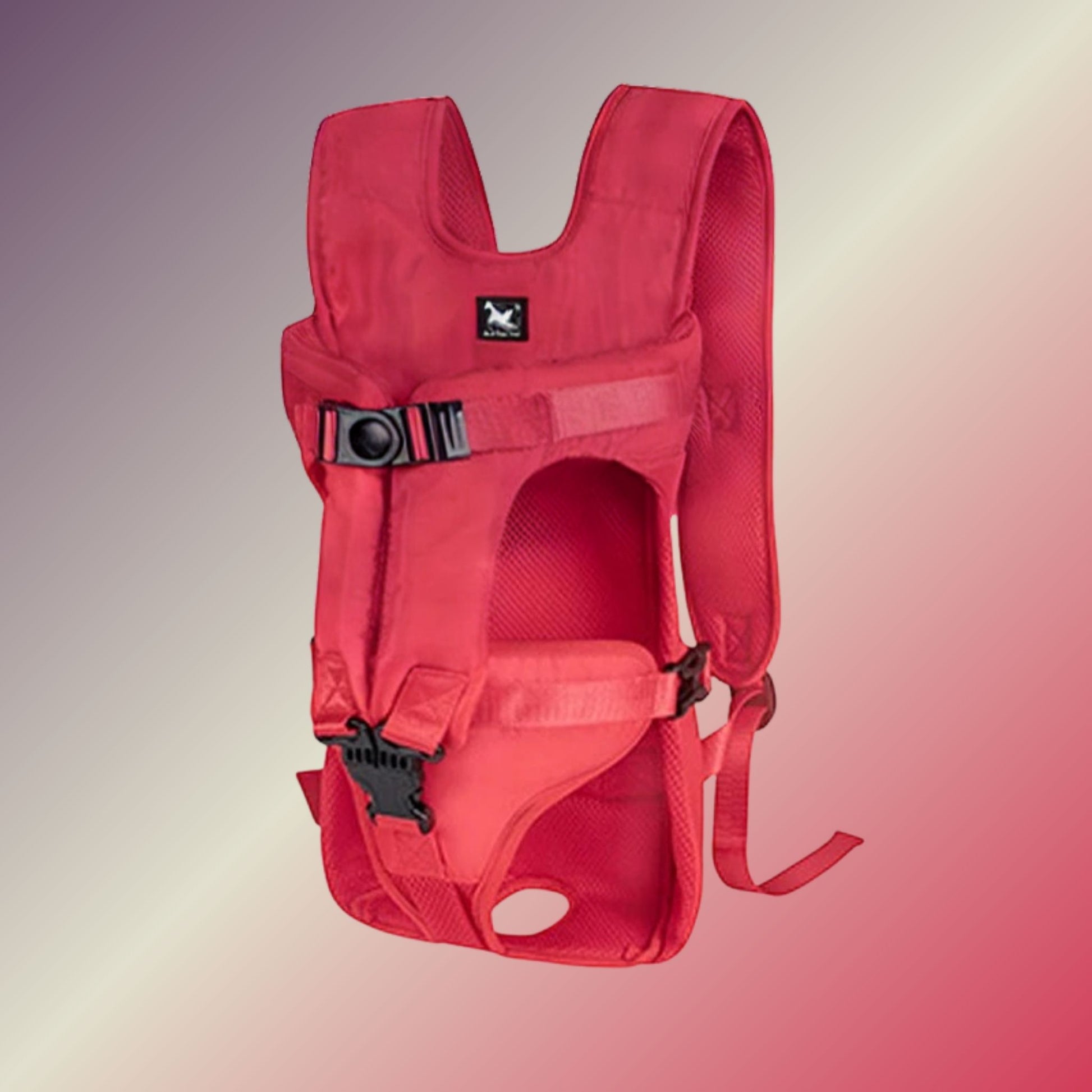 sac a dos chien doggo-couleur rouge