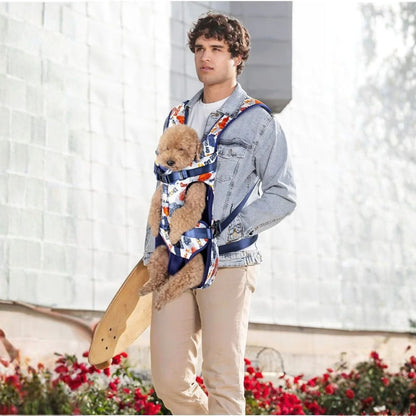 sac a dos chien doggo-homme porte sac devant caniche