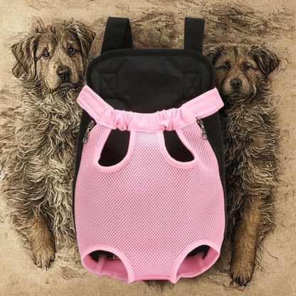 sac de transport chien canisac-couleur rose-croquis chien